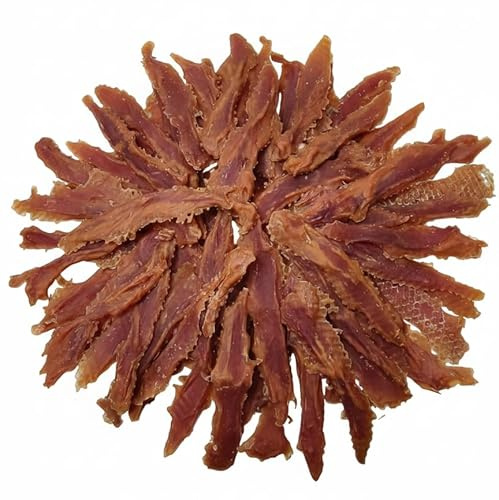 DriedDogTreats Natural Dog Treats Duck Fillets for Dogs 500g (Over 100 pcs)