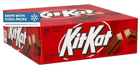 KIT KAT Milk Chocolate Wafer Candy Bars, 1.5 oz (36 Count)
