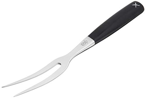 Mercer Culinary M19015 Zum 6 Curved Carving Fork, Stainless Steel, 8.5 x 2.5 x 29.6 cm