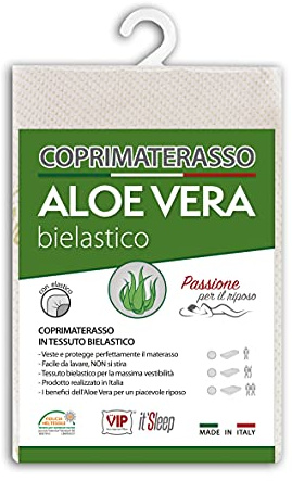 V.I.P. Very Important Pillow Matratzenauflage Aloe Vera mit elastischem Eckband, Jacquard Bi, Doppelbett