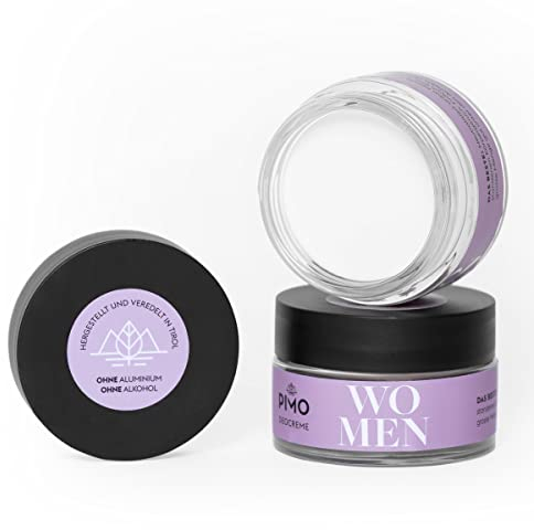 PIMO Deocreme - 24h Schutz - ohne Aluminium - ohne Alkohol - 100% Schutz - Kakaobutter - Mandelöl - Sheabutter - Vegan - 50 ml - Glastiegel - Hergestellt in Österreich