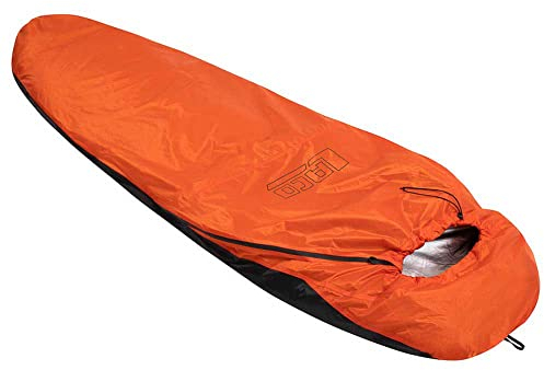 LACD Unisex – Erwachsene Bivy Bag B I WP Breathable Schlafsäcke, Orange-Grau, 20x9cm