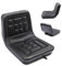 Traktorsitz,Lightakai Universal Gepolstertes Polster PU-Leder Schleppersitz Wasserdicht Traktorsitz Fahrersitz Traktor Sitz Gabelstaplersitz 36 x 35 x 30 cm, Schwarz