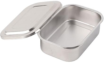 Vassoio per strumenti in acciaio inossidabile, Scatola per aghi in acciaio inossidabile Ago veterinario Scatola per aghi da cucina Scatola per agopuntura Attrezzatura per forniture veterinarie