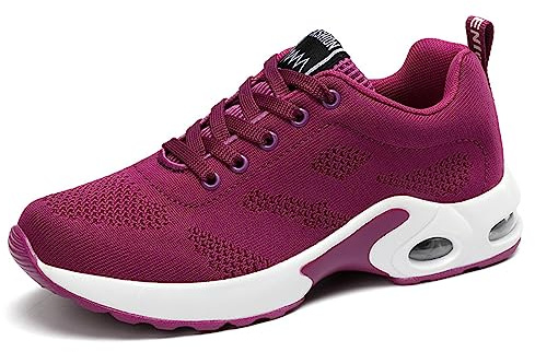 Giltpeak Chaussures Orthopédiques pour Femme, Baskets Orthopédiques Légères en Maille Respirante pour le Running Sportif en Extérieur, pourpre, 38 EU
