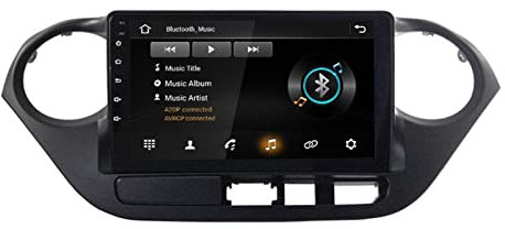 JINFOLI 4G 64G DSP Android 10 Auto Lettore Multimediale 2 Din Autoradio GPS Stereo WiFi Octa Core Adatto, for Hyundai, Grand I10 2013 2014 2015 2016 Impianto audio stereo per auto(2GB 32GB WIFI)