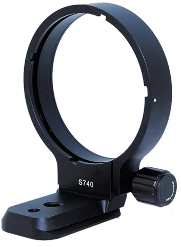 Collier d'objectif d'appareil photo Trépieds avec trous de vis 1/4 3/8 pour S740 70-400 mm Accessoire de photographie en métal Support d'objectif d'appareil photo