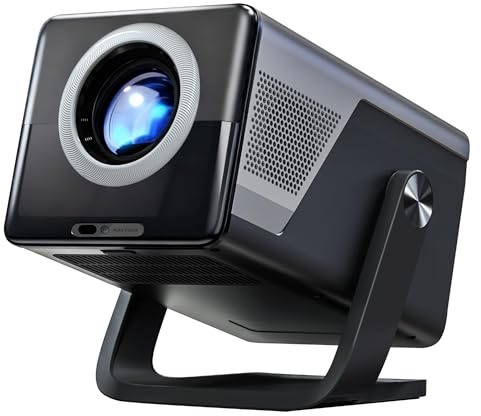 [2000 ANSI Daylight Visible] Native 1080P Smart Video Projector 4K 8K Input, Android 14 Proyector Portátil with HiFi Sound, Auto Focus & Keystone, WiFi Bluetooth Home Theater for iPhone/Netflix X7