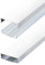 Flacher Design Aluminium Kabelkanal lackiert in Mattweiss RAL9003 selbstklebend 50 mm x 15 mm Alunovo Kabelschacht Leitungskanal Installationskanal (Länge: 40cm)
