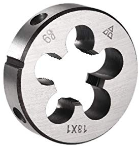 sourcing map Metric Runde Schneideisen Maschinen Rechtsgewinde Matrize Legierungsstahl M18 X 1