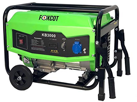 Generatore di Corrente a Benzina 2,8 Kw Foxcot KB3000 Nero