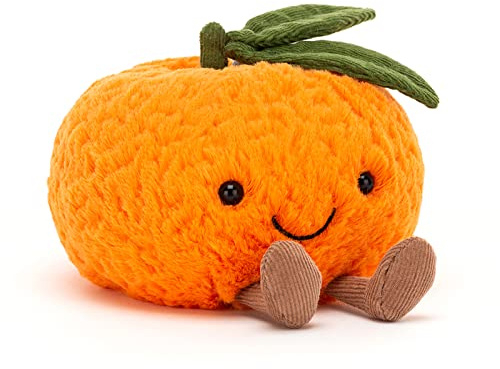 Jellycat Amuseable Small Clementine Plush Cat Soft Toy (9cm x 12cm),Orange