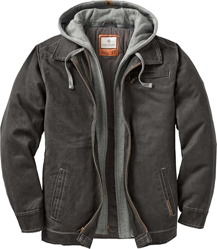 Legendary Whitetails Men's Rugged Full Zip Dakota Jacket, Tarmac, 5XL