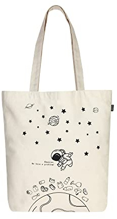 Eco Right Bolsa de lona para mujer, bolsa de hombro de algodón orgánico, bolsa de compras reutilizable para comestibles, bolsas de regalo, bolsa de libros, bolsa de viaje