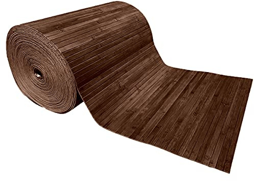 SaRani Tappeto Guida Passatoia Corsia Cucina Bambù Retro Antiscivolo Gomma (Cioccolato, 300x50 cm)