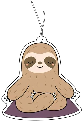 2x Faultier Duftbaum Auto lustig, Auto Duftspender, Duftbaum Auto tuning, car air freshener, Duftanhänger Auto, Duftbaum Set Auto