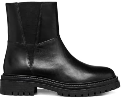 Geox Stivaletto Donna D Iridea CCaviglia, Nero, 42 EU