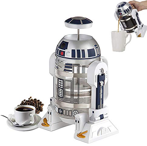 Cafetière à piston en verre, en acier inoxydable, cafétéria, théière - Machine à café de voyage transparente pour la maison et le bureau