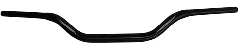 Manubrio Accossato Nero per Ducati Hypermotard 796, Piega Bassa, in alluminio, diametro 28,5 mm