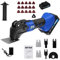 Oscillating Multi Tools 300W Electric Cordless Multi Tool with 6 Variable Speeds, 4°Oscillation Angle, Quick-fit Blade Design, Removable Handle, with 22pcs Accessories for Cutting, Sanding, Scraping