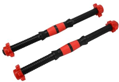 M.J COMFY-LIFE 2 X dumbbell Bar, 15.7 Inches Universal Strength Training Dumbbell Bars with Collars, Fitness Equipment for Gym, Home, and Warm-Up Exercises