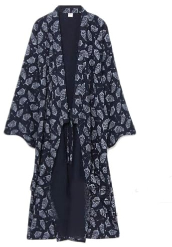 FANCYPUMPKIN Japansk kimono för män Yukata bomullsbadrock