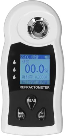 TOPINCN Digital Brix Refraktometer, Flaggfront Brix Meter Refraktometer USB C Laddning Automatisk Temperatur Refraktometer (SW592)