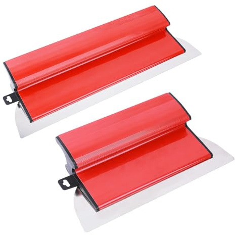 2Pcs Drywall Skimming Trowel Set, 40&25cm Speed Skim Flex Blades Z-Handle