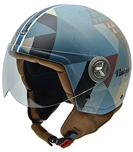 NZI Zeta Graphics Motorradhelm, Bunt Dreiecke, XS