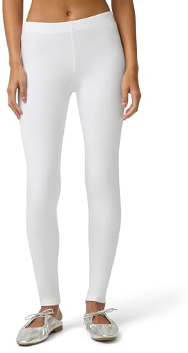 No Nonsense Women's Cotton Legging, White, M
