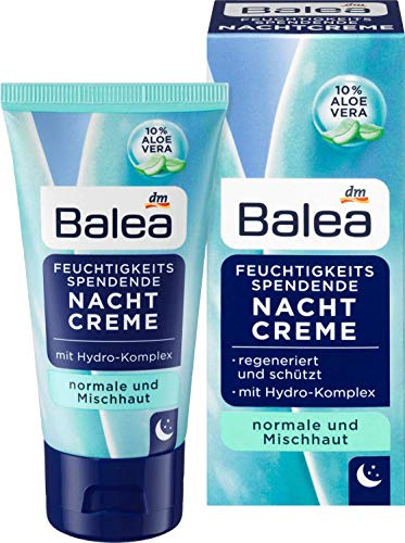 Balea Feuchtigkeitsspendende Nachtcreme, 3er Pack(3 x 50 ml)