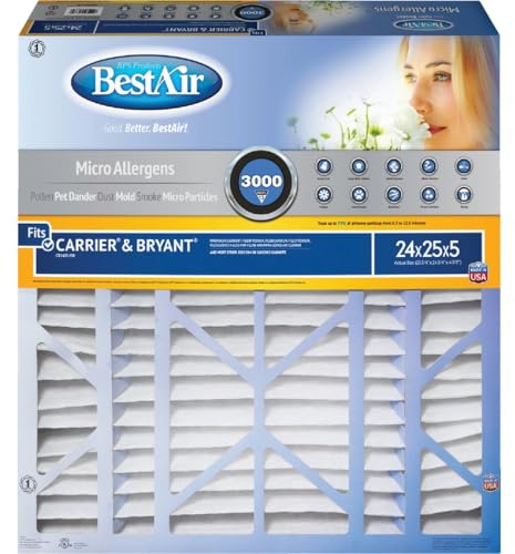 B K CB2425-13R Air Filter 24 x 25 x 5 in.- Pack of 2
