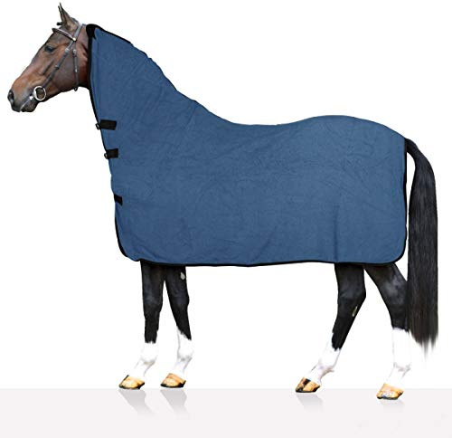 Tecno, Coperta Spugna Cloth High, Utile per Proteggere Il Cavallo dagli Sbalzi di Temperatura, dalla Pioggia e dagli Insetti, Royal Blu 135 cm
