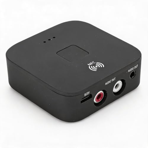 Trådlös Bluetooth-adapter, Ljudmottagare för TV, 3,5 mm, AUX, Trådlös mottagare för TV/bil/mobiltelefoner/surfplattor/bärbara datorer, svart