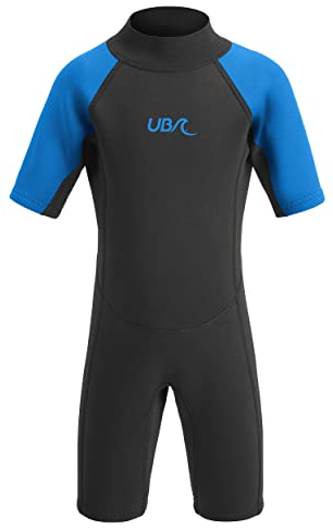 Urban Beach Kinder Shorty Neoprenanzug, blau, 13-14
