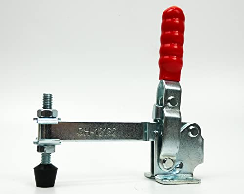 INGDAUM® 1 Stück GH-12132 Vertikalspanner, Einstellbare Kniehebelspanner, Schnellspanner, Knebelklemme für Vorrichtungsbau, Montage, Maschinenbau, Holztechnik (1, GH-12132 (227 kg))