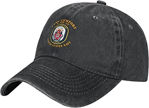 YINGD Navy USNS Comfort Denim Baseball Cap Hat Verstellbare Cowboy Hat, #396, One size