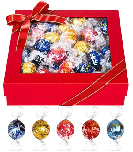 Easter Chocolate Truffles Gift Box, 50 Gourmet Individually Wrapped Truffles, Luxury Box Of Chocolates For Birthdays, Anniversaries, and Holidays