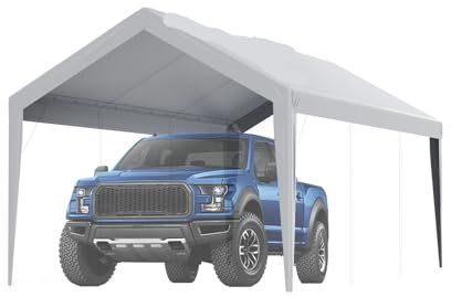 Ayztantine Tenda da Garage Carport Tettuccio di Ricambio for Posto Auto Coperto, Copertura for Garage, Tenda Superiore, telone Impermeabile for impieghi gravosi (Telaio Non Incluso)(Type 4)