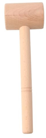 HOLIDYOYO Maillet en Bois Compact Cuisine Et Fruits De Mer, Mini Marteau Ménager en Hêtre, Outil Alimentaire pour Casser Homards Et Crabes, Usage Domestique Et Restauration