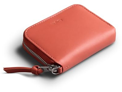 Bellroy Folio Piccolo (Small Leather Zip Wallet for Men and Women, with Storage for Cards, Coins and Keys) - BloodOrange