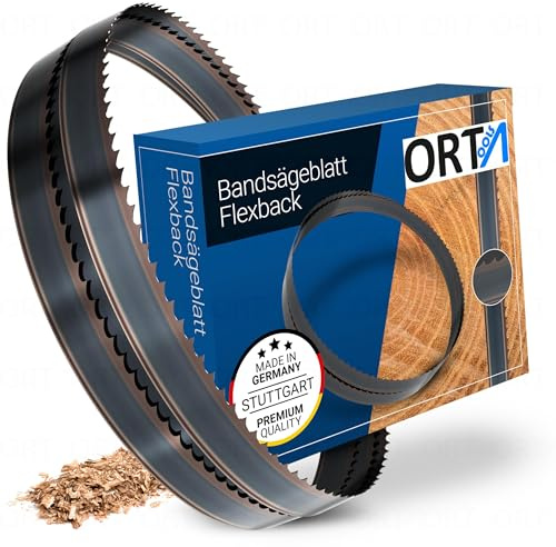 ORTA Flexback - Set di 2 lame per sega a nastro, 2320 x 10 x 0,36 mm, 4 denti, per legno morbido e duro, plastica e metallo non ferroso