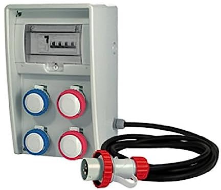 FME 22202 Quadro 2 Prese, Stagne 74321, Blu e 2Rosse