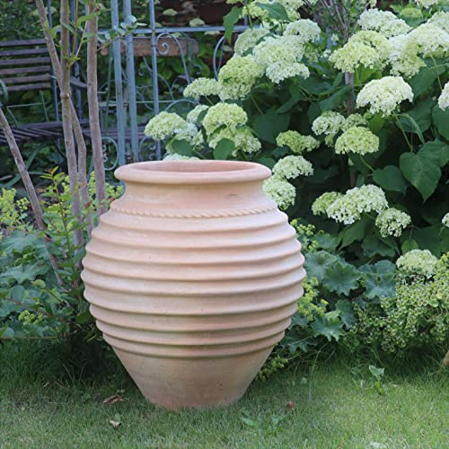 Kreta-keramik, medelhav, högkvalitativ amfora, 60 cm, frostbeständig för inomhus- och utomhusbruk, trädgård terrassdekoration, ficcus 60 cm