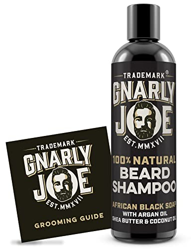Gnarly Joe Bart-Shampoo, 100% natürlich | afrikanische schwarze Seife | Arganöl, Shea Butter und Kokosnussöl | ideal für empfindliche Haut | 100 ml