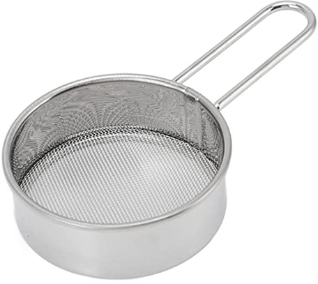Colador Pequeño De Malla Fina, Coladores De Malla Fina Para Cocina, Colador De Acero Inoxidable Con Mango Largo Para Hornear, Polvo, Azúcar Y Café, Colador De Té