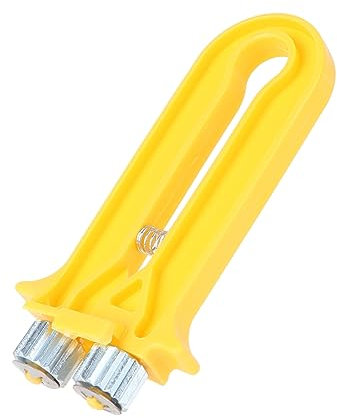 Mikikit Bienenrahmen Drahtspanner Und Crimpzange Orange Imker Werkzeug Mit Metallrädern Für Feste Spannung Und Einfaches Ziehen Kunststoff-Metall-Mischung Praktisches Imkereizubehör