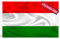 Ungarn-Flagge, 5 x 7,6 cm, dreilagig und doppelseitig, Pow Polyesterfaser, helle Farbe mit strapazierfähigem Segeltuchkopf und 2 nicht verblassenden Messingösen
