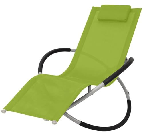 ZEYUAN Sonnenliege Geometrisch Stahl Grün, Gartenliege, Liegestuhl, Sonnenstuhl, Sonneninsel Outdoor, Liegen, Gartenmöbel, Bäderliege, Relaxliege - 47776