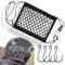 Tikplus Gepäcknetz Motorrad mit 4 Haken,25×30CM Motorrad Netz,Gepäcknetz Fahrrad Gepäcknetz Klein,Motorrad Helmnetz Motorrad Gepäcknetz Helmnetz mit Haken für Fahrrad Motorrad usw